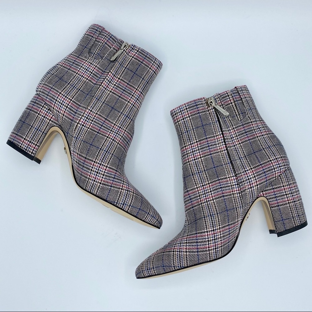 Sam Edelman Hilty 2 Plaid Ankle Boot Size 6 - Picture 4 of 14